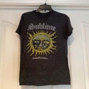 Sublime Men  T Shirt Long Beach CA, Size Small, Color Gray, Multi Color